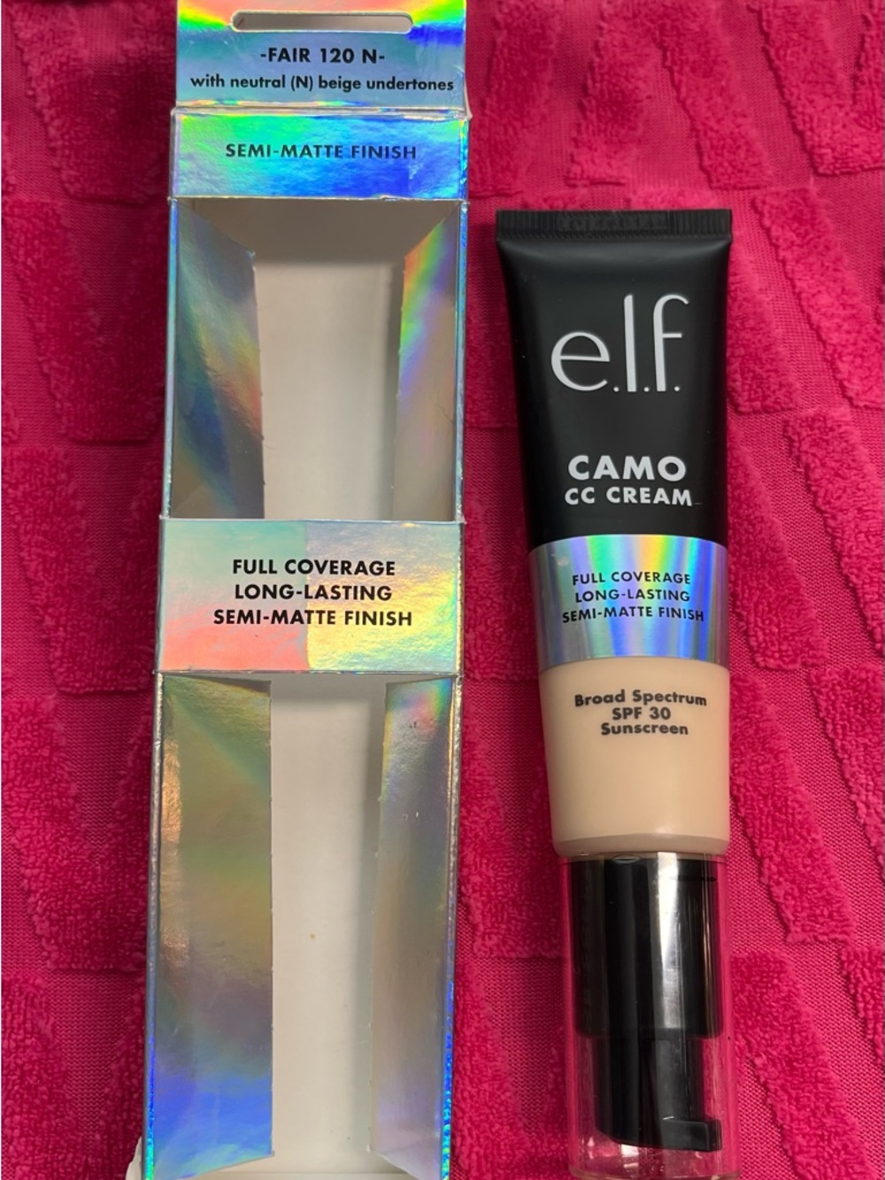 e.l.f. Makeup Bundle-Makeup Bag, Brush, Blush, 2 CC Creams, Lip Oil, Mascara. - Picture 10 of 13